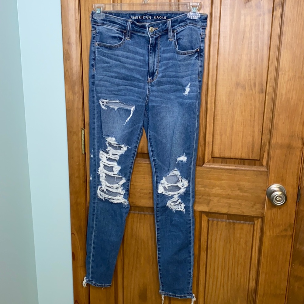 American Eagle ripped jeans, size 10